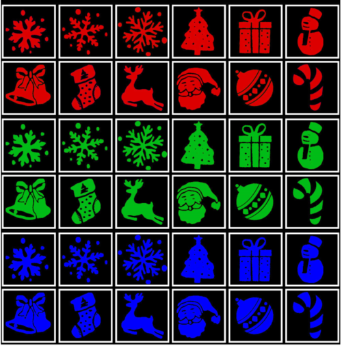 Christmas Pattern LED Laser Projector Colorful Projector