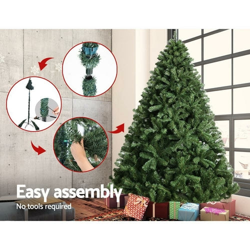 Jingle Jollys Christmas Tree 2.1M Xmas Tree Decorations Green 1250