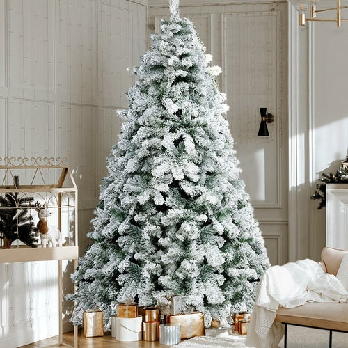 Jingle Jollys Snowy Christmas Tree 2.4M 8FT Xmas Decorations 859 Tips